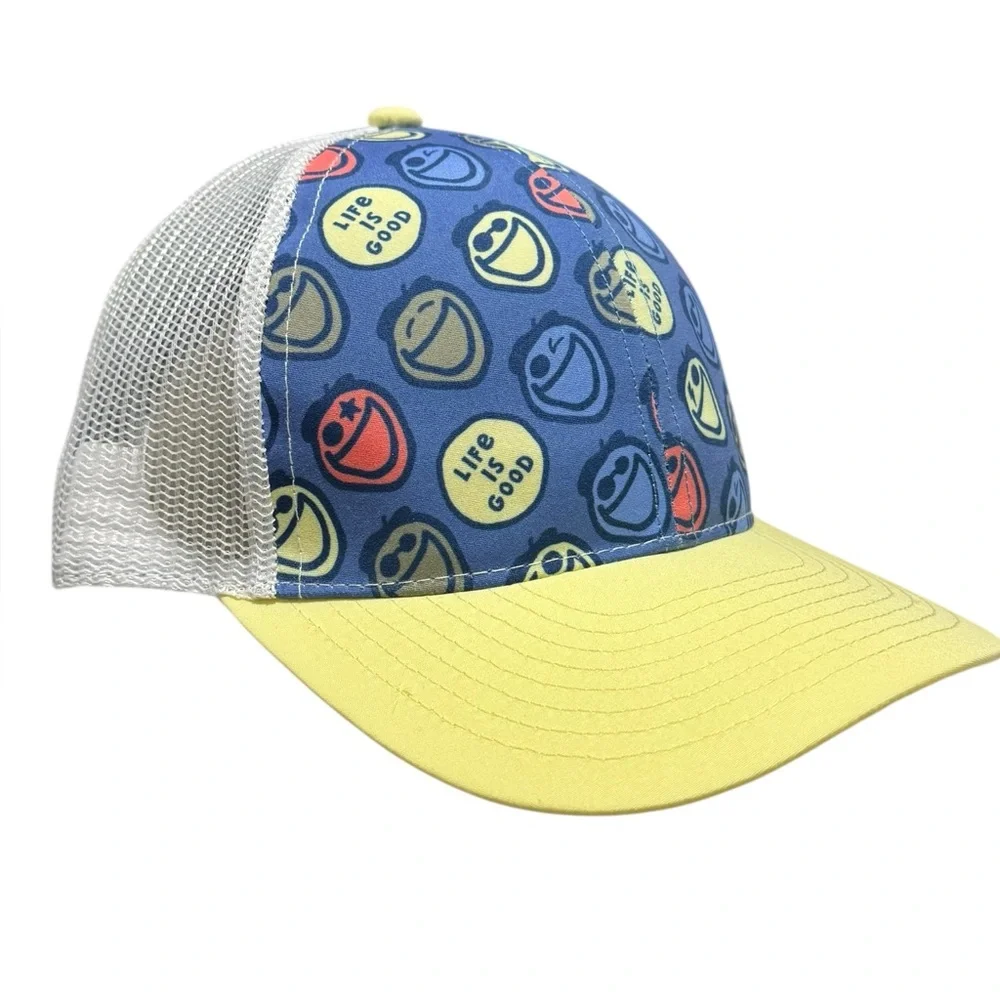 LIFE IS GOOD Core Embroidered Trucker Hat - UPF 50+ $28 Retail NWT